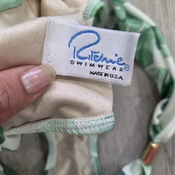 Green and White Camouflage Bikini - Picture 5 of 9